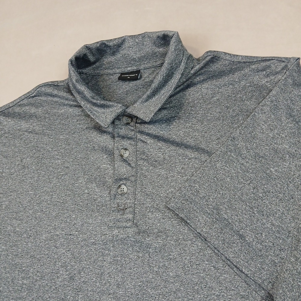 Short Par 4 XL Mens Shirt Polo Golf Stretch‎ Performance Gray